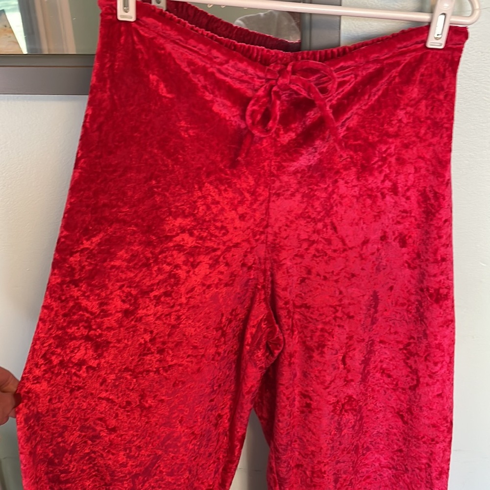 Victoria’s Secret red velvet lounge pants XS/S